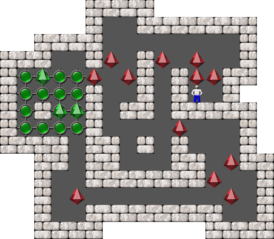 Sokoban Kevin B. Reilly Arranged level 2